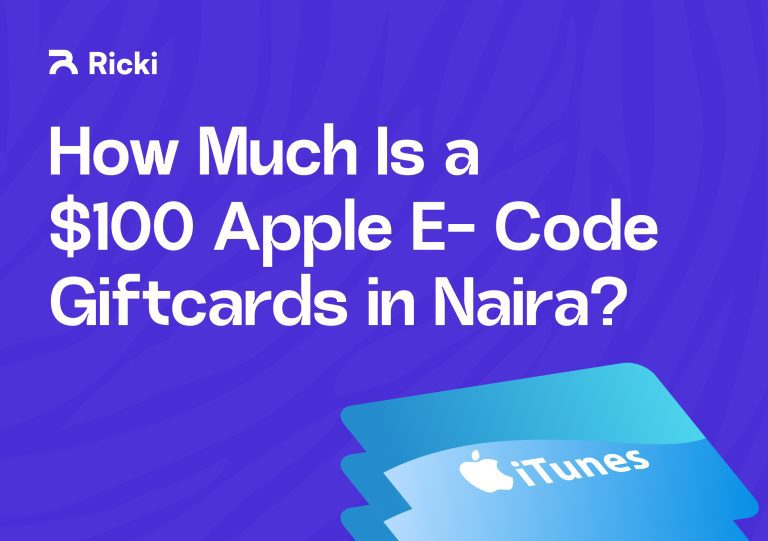 How Much Is a $100 Apple E-Code Gift Card in Naira