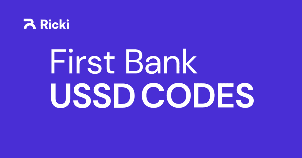 First Bank USSD Codes