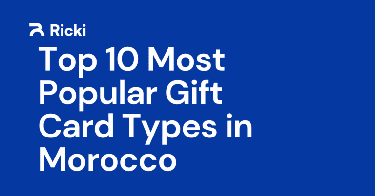 Most Popular Gift Card Types in Morocco