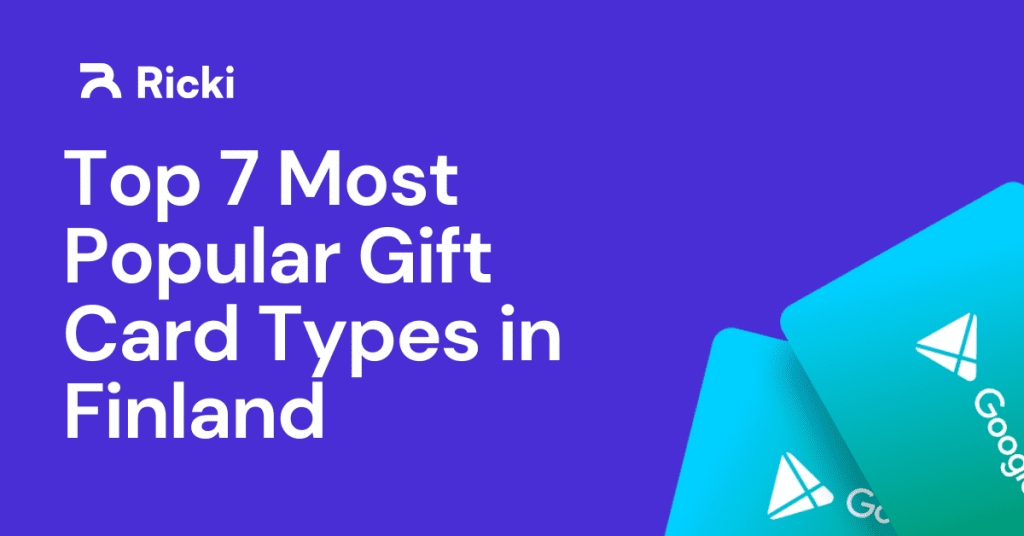 Popular Gift Card Types in Finland
