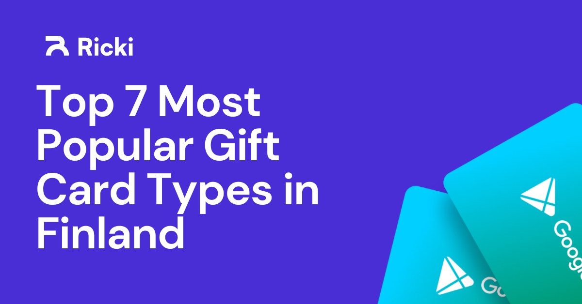 Popular Gift Card Types in Finland