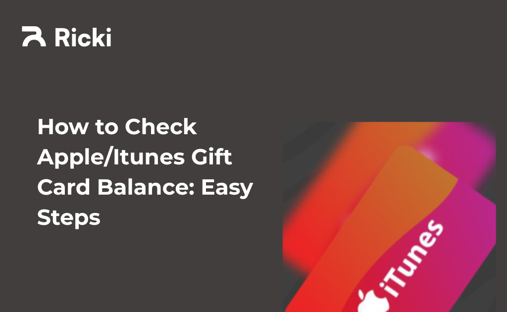 How to Check AppleItunes Gift Card Balance Easy Steps