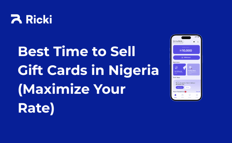 Best Time to Sell Gift Cards in Nigeria