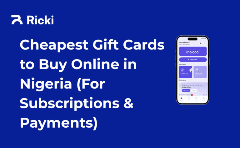 Cheapest Gift Cards to Buy Online in Nigeria