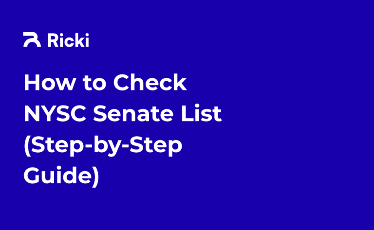 How to Check NYSC Senate List (Step-by-Step Guide)