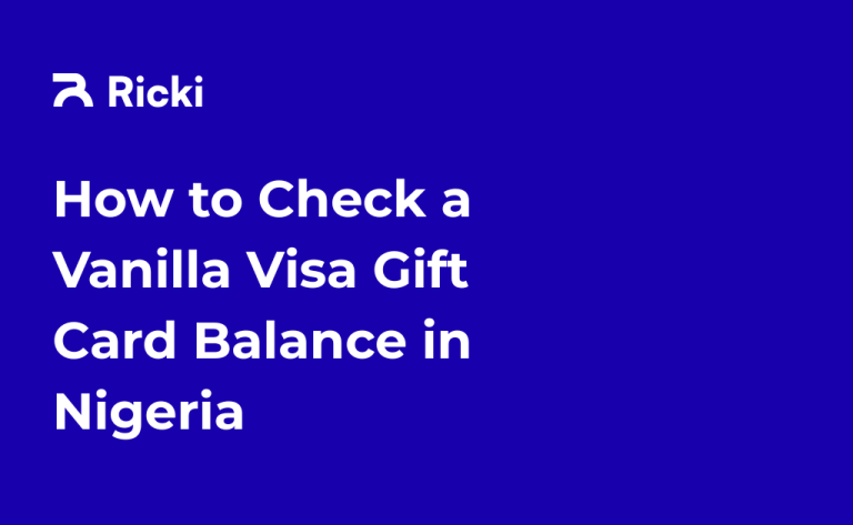 How to Check a Vanilla Gift Card Balance in Nigeria