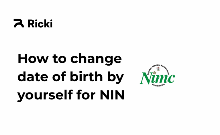 How to change date of birth by yourself for NIN