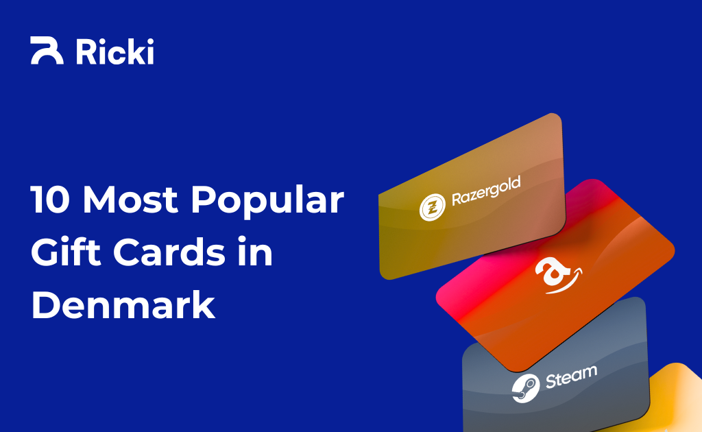 10 Most Popular Gift Cards in Denmark