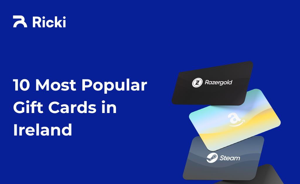 10 Most Popular Gift Cards in Ireland