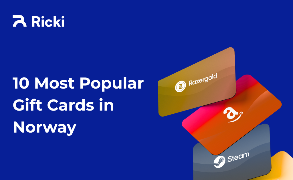 10 Most Popular Gift Cards in Norway